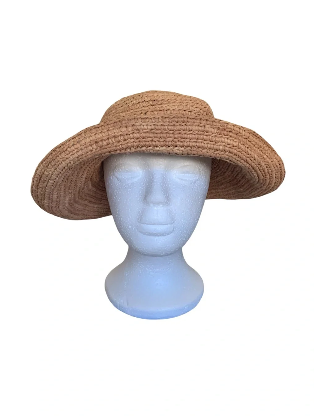 Helen Kaminski Raffia Western Cowboy Sun Hat Brown Size Small
